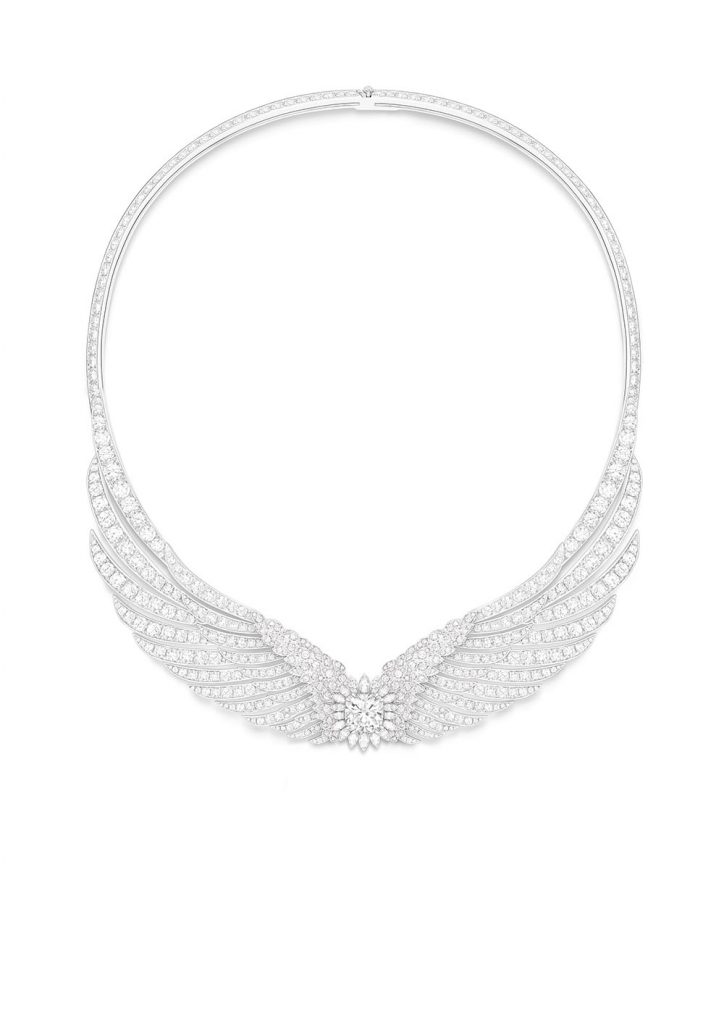 PIAGET Wings of Light系列頂級珠寶羽翼鑽石項鍊，建議售價NT43700000 G37Q8601 轉換式珠寶 主石項鍊