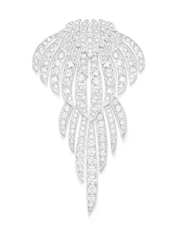 PIAGET Wings of Light系列頂級珠寶羽翼鑽石項鍊，建議售價NT43700000 G37Q8601 轉換式珠寶 胸針