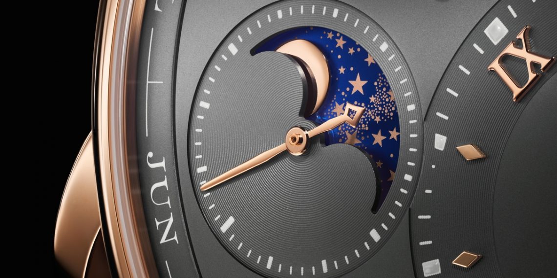 LANGE 1 PERPETUAL CALENDAR in pink gold, presented on April 7th, 2021. 

Equipped with the Lange outsize date, a patented ring for the month display on the periphery of the dial and a moon phase display that simultaneously indicates whether it is day or night, the newly developed automatic watch concentrates entirely on its namesake complication.
