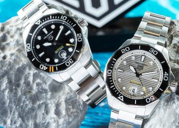 TAG Heuer Aquaracer Professional 300米自動腕錶 左42毫米錶徑 參考編號WBP201A.BA0632 建議售價NT99300 右42毫米錶徑 參考編號WBP201C.BA0632 建議售價NT99300 腕錶情境圖