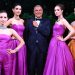 MILAN, ITALY - JUNE 04: Jean-Christophe Babin an models pose at  Bvlgari Clients Dinner on June 04, 2021 in Milan, Italy. (Photo by Daniele Venturelli/Daniele Venturelli/Getty Images for Bvulgari)