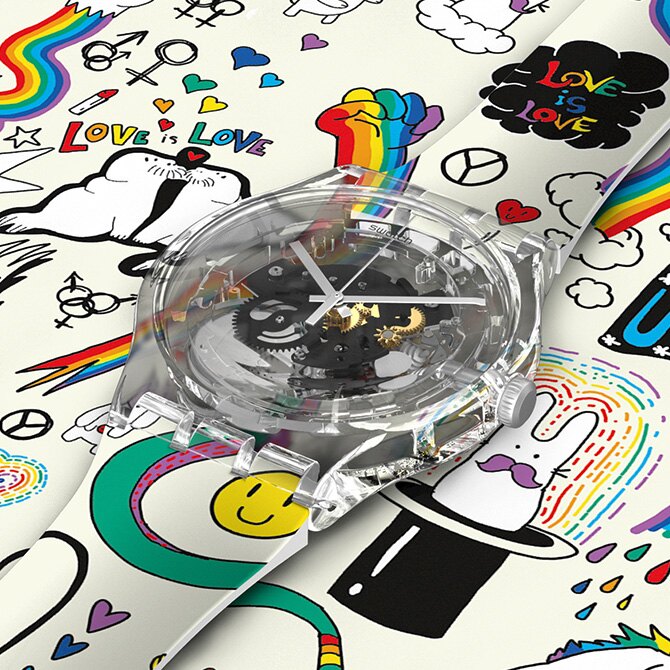 Swatch SXY 客製畫布 prideworldok