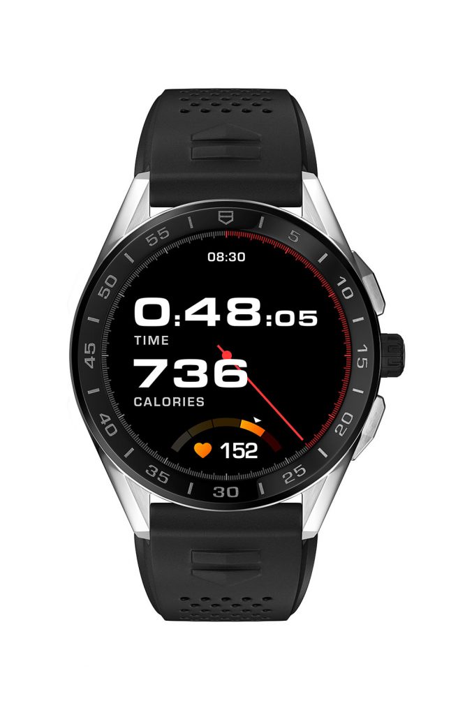TAG Heuer 泰格豪雅Connected 智能腕錶（黑色錶帶，44毫米錶徑） 參考編號SBG8A10.BT6219 建議售價NT58900 室內跑步應用程式