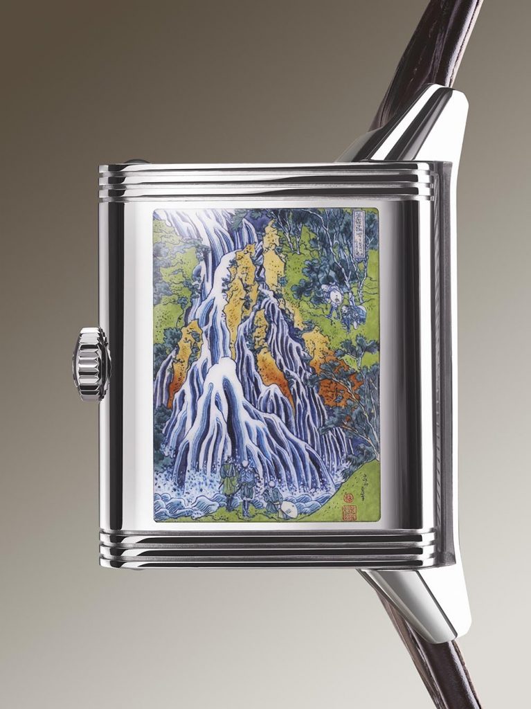 jlc reverso tribute enamel hokusai q39334t2 close up 2