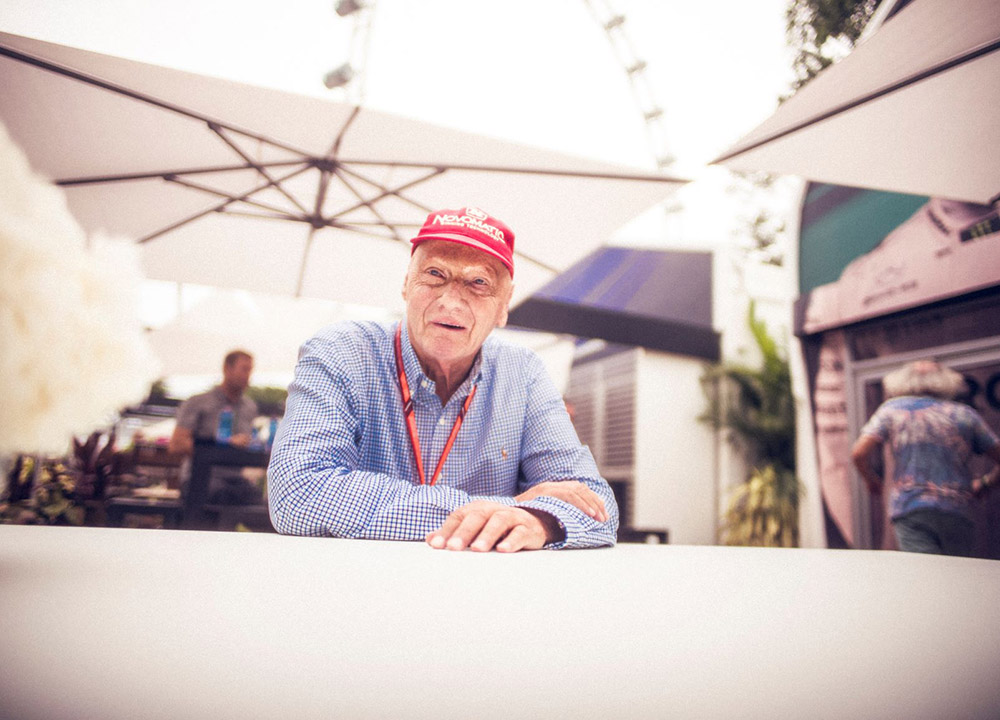 圖3 Formula 1 傳奇人物 Mercedes AMG Petronas 車隊非執行董事 Niki Lauda（1949 2019）