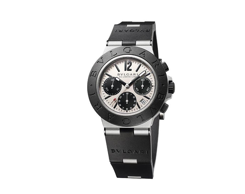 103383 BVLGARI ALUMINIUM系列鋁合金計時腕錶 參考售價約新台幣131600元