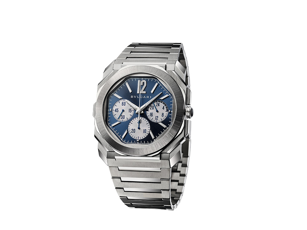 103467 BVLGARI OCTO FINISSIMO S CHRONOGRAPH GMT精鋼計時腕錶 參考售價約新台幣522000元