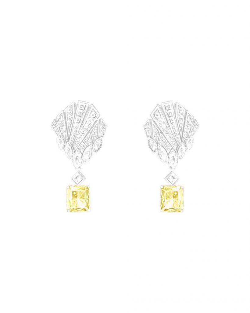 PIAGET Extraordinary Light 系列〈幸福光芒〉濃彩黃鑽頂級珠寶耳環 G38R8500 820x1024 1