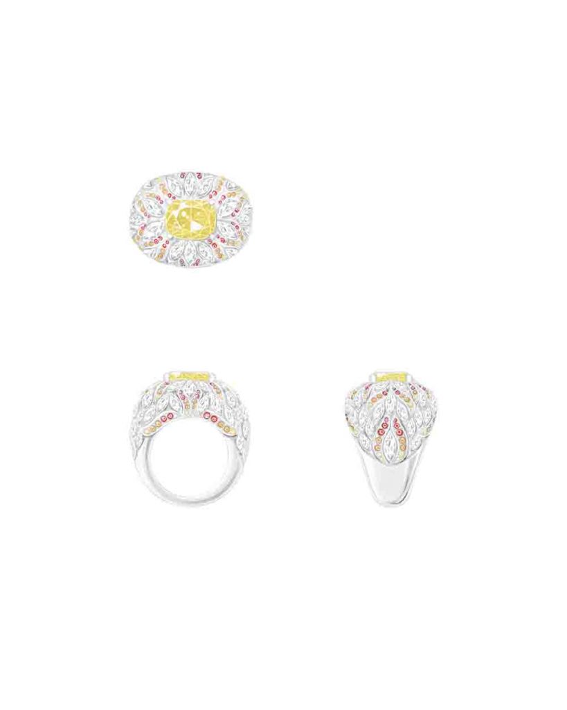 PIAGET Extraordinary Light 系列〈非凡光景〉艷彩黃鑽頂級珠寶戒指 G34N2900 819x1024 1