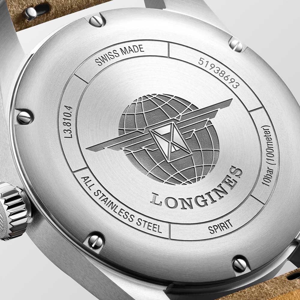 Longines 浪琴表 Spirit 先行者系列綠色面盤皮革錶帶腕錶L3.810.4.03.2 建議售價69200 5