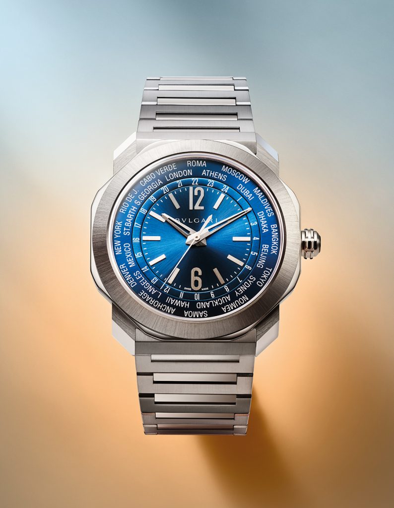 103481 BVLGARI OCTO ROMA WORLDTIMER 世界時區腕錶精鋼款 參考售價：約新台幣261500元 情境圖2 1