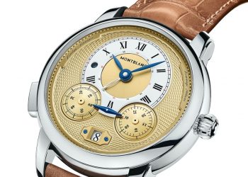 128674萬寶龍明星傳承系列Nicolas Rieussec 計時腕錶限量款200 白底情境圖 2
