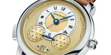 128674萬寶龍明星傳承系列Nicolas Rieussec 計時腕錶限量款200 白底情境圖 2