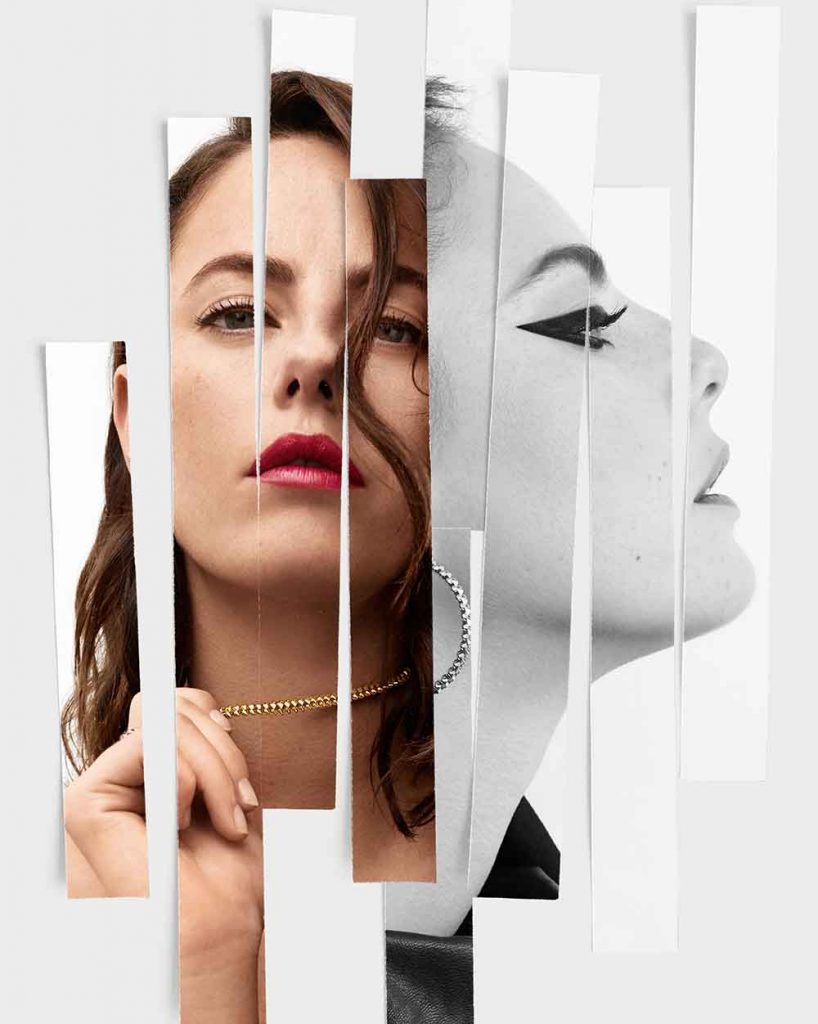5 CARTIER KAYA SCODELARIO CLASH DE CARTIER COLLAGE