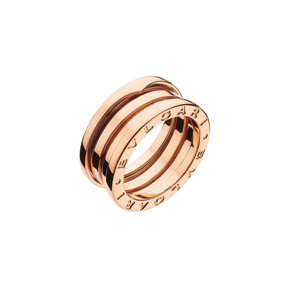 BVLGARI B.zero1系列玫瑰金戒指 參考售價：約新台幣66000元355939