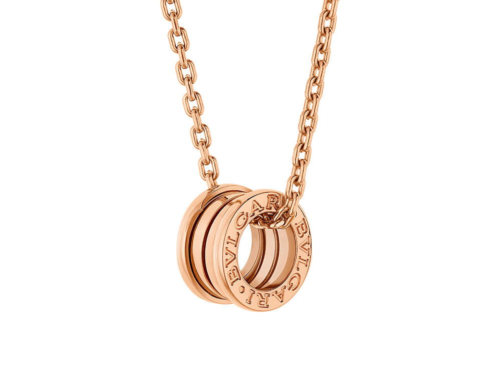 BVLGARI B.zero1系列玫瑰金項鍊 參考售價：約新台幣143100元358348