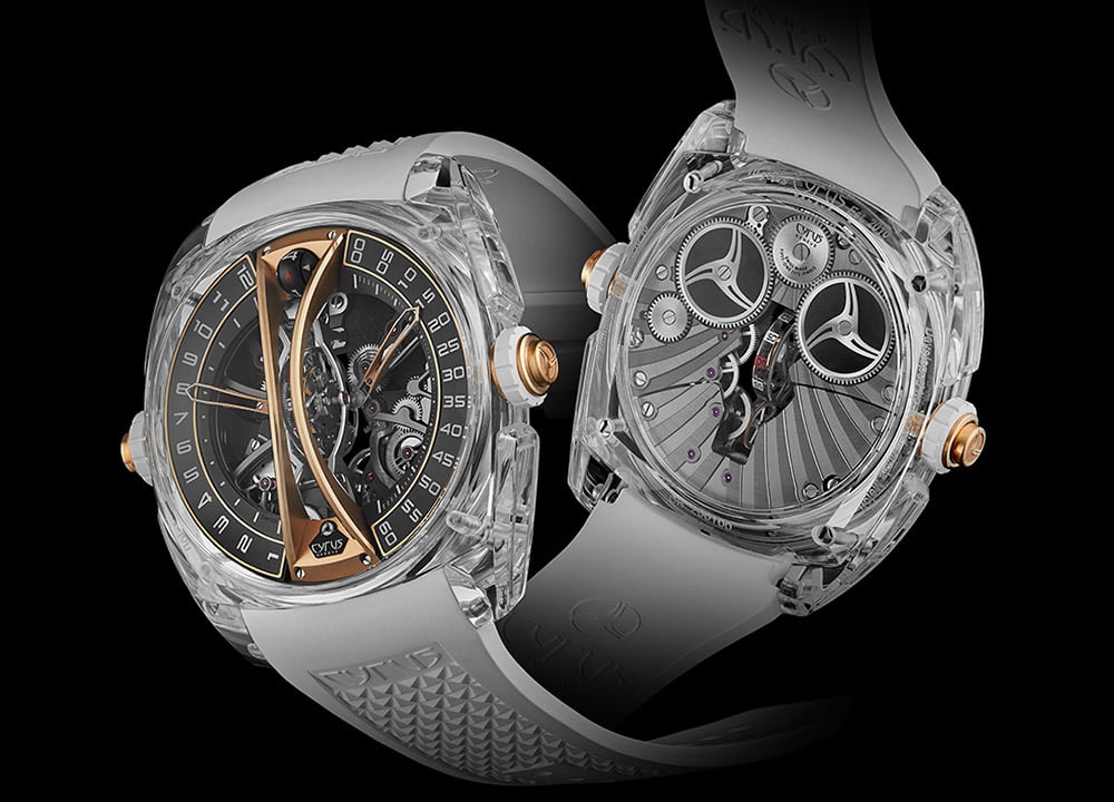 Klepcys Vertical Tourbillon Sapphire composite insta