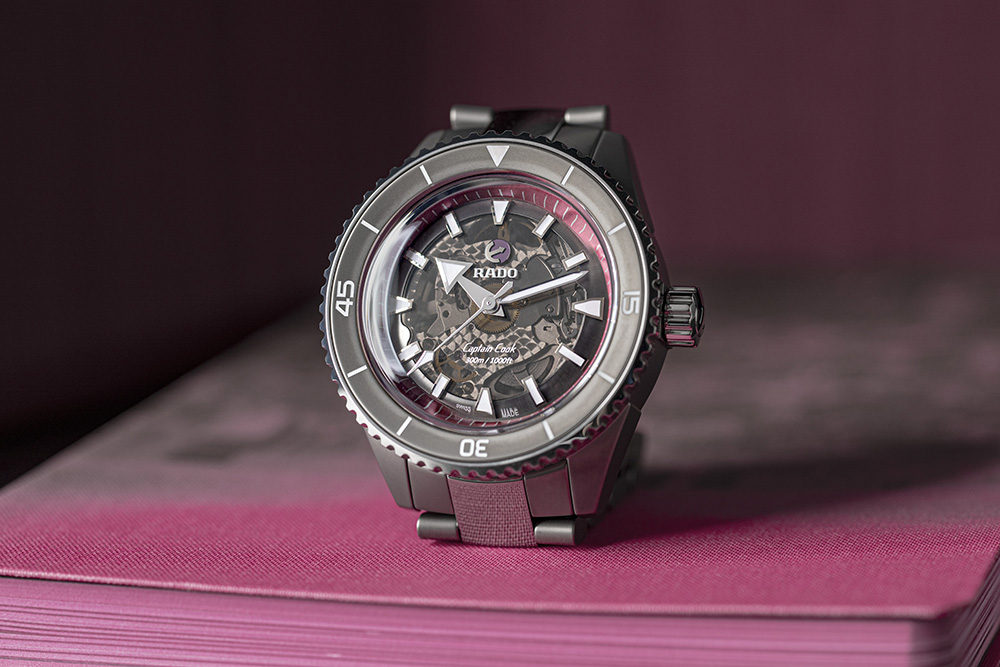 瑞士雷達表Captain Cook庫克船長高科技陶瓷鏤空The Pink Dial Project特別版腕錶 R32128102形象照5