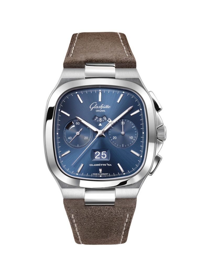 Glashtte Original 1 37 02 08 02 62 Sev Chrono PD St NLS blue dial Fr RGB