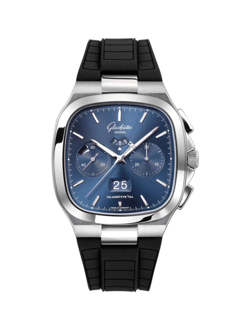 Glashtte Original 1 37 02 08 02 63 Sev Chrono PD St RS blue dial Fr RGB