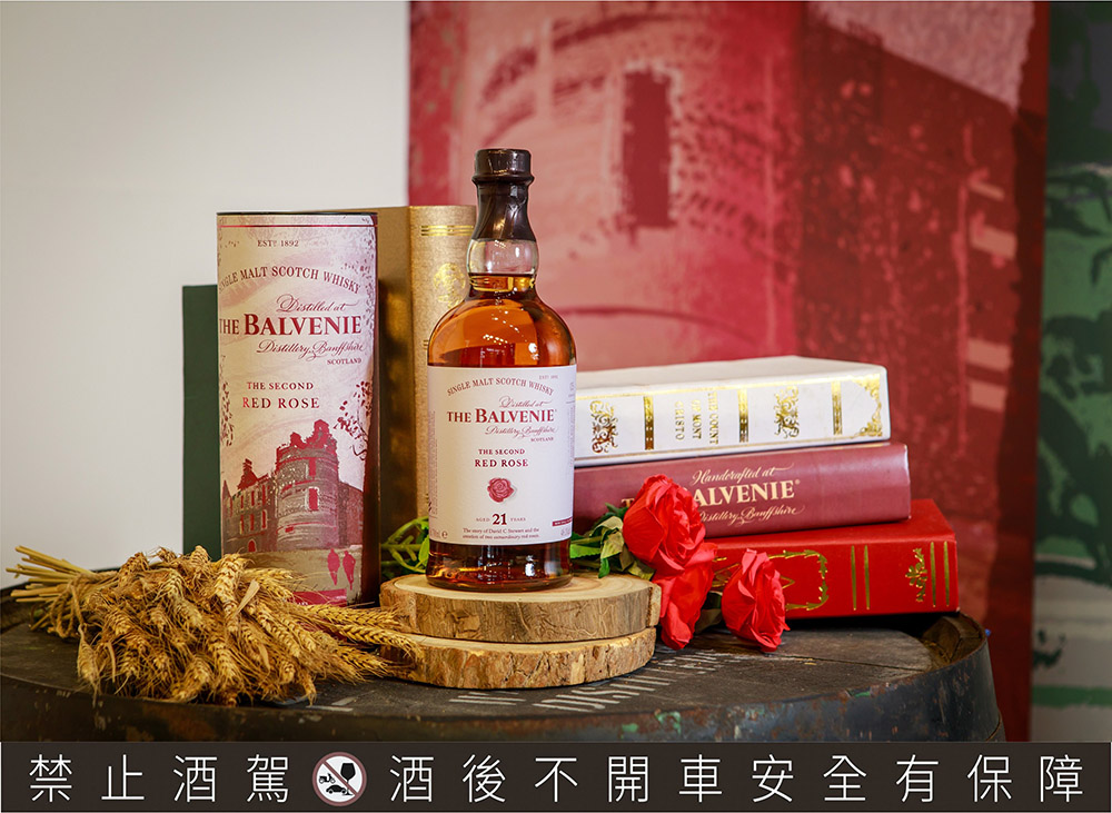 附圖3：百富故事系列21年傾城玫瑰單一麥芽威士忌：容量700ml、酒精濃度48.1