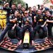 MONTE-CARLO, MONACO - MAY 23: Race winner Max Verstappen of Netherlands and Red Bull Racing celebrates with his team in parc ferme during the F1 Grand Prix of Monaco at Circuit de Monaco on May 23, 2021 in Monte-Carlo, Monaco. (Photo by Mark Thompson/Getty Images)