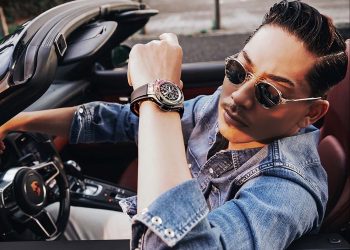 EXILE AKIRA 配戴BIG BANG UNICO鈦金彩虹計時腕錶