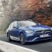 Mercedes-Benz C-Klasse T-Modell, 2021, Spektralblau, Leder zweifarbig Nevagrau/Schwarz // Mercedes-Benz C-Class Estate, 2021, spectral blue, neva grey/black leather