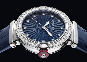 103620 LVCEA INTARSIO AVENTURINE 砂金石面盤精鋼鑲鑽腕錶 參考售價：約新台幣329000元