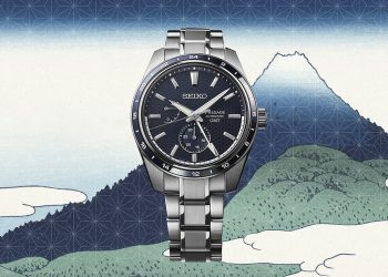 GMT錶款面盤靈感取自浮世繪藝術家描繪之夏季富士山的藍色調 1