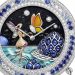 Extraordinary Dials Collection, Charms Papillon Féerique watch. 38 mm white gold case; white gold bezel, round diamonds, round sapphires; rose and white gold rotating charm, marquise-cut diamond, round sapphires; foreground white gold butterfly, marquise-cut diamond, plique-à-jour enamel, white mother-of-pearl, miniature painting, mother-of-pearl glitters, rose gold fairy, rose-cut and round diamonds, miniature painting, mother-of-pearl glitters, white gold water lily, round buff-topped sapphires, miniature painting, white gold body of water, paillonné enamel; background white gold, round diamonds, black aventurine, miniature painting; white gold crown, round diamond; two interchangeable shiny lapis alligator or shiny white alligator straps; white gold interchangeable pin buckle, round diamonds; DEF, IF to VVS diamonds; Swiss quartz movement; numbered edition.