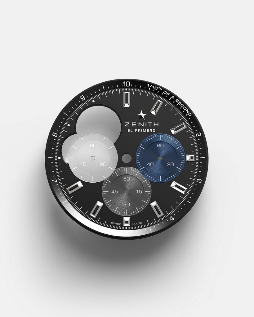 ZENITH真力时CHRONOMASTER旗舰系列 Open开心腕表，令观者得以细细欣赏其中高频运行的El Primero机芯