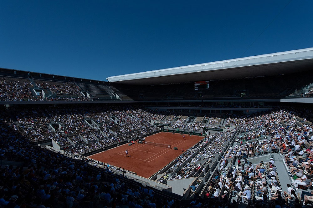2021年羅蘭．加洛斯 （Roland Garros 法國網球公開賽）的菲利普．夏特里耶球場（Court Philippe Chatrier）©Rolex Antoine Couvercelle