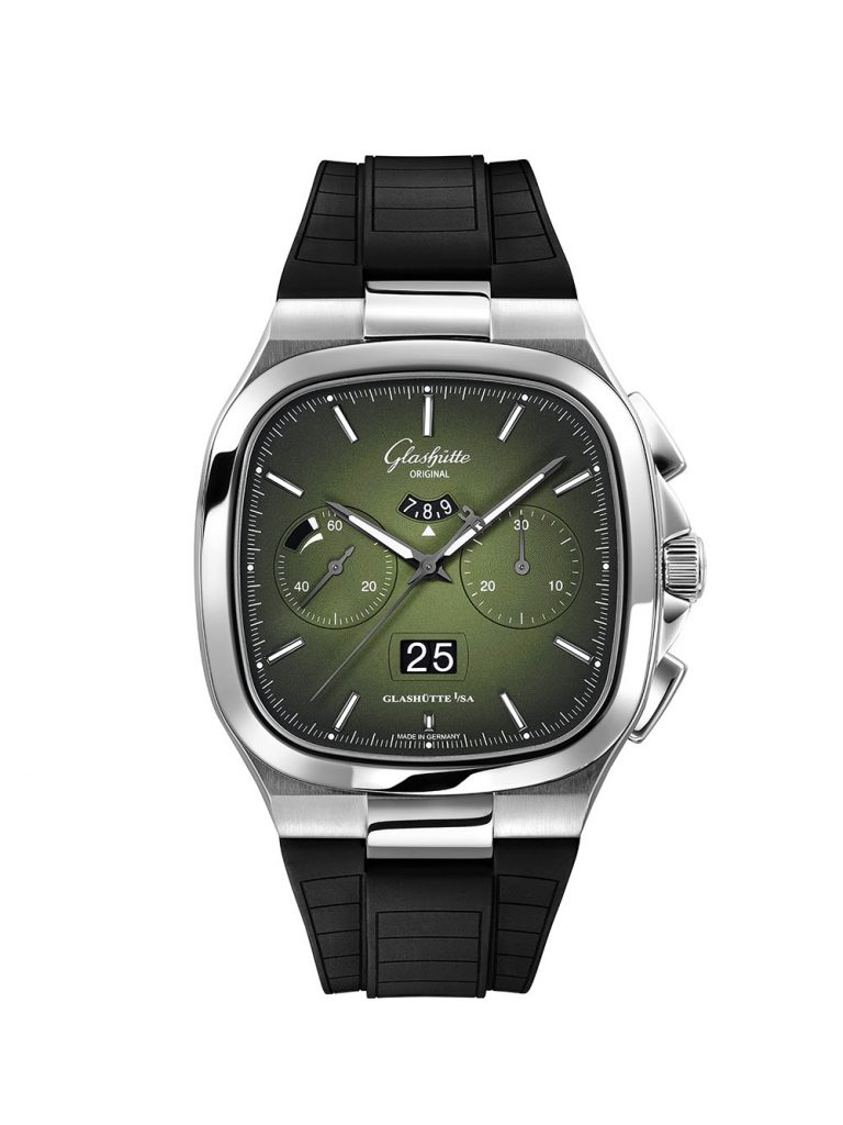 Glashutte Original 1 37 02 09 02 63 Seventies Chronograph Panorama Date Front