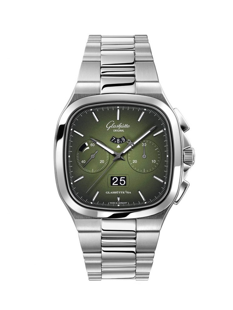 Glashutte Original 1 37 02 09 02 70 Seventies Chronograph Panorama Date Front RGB