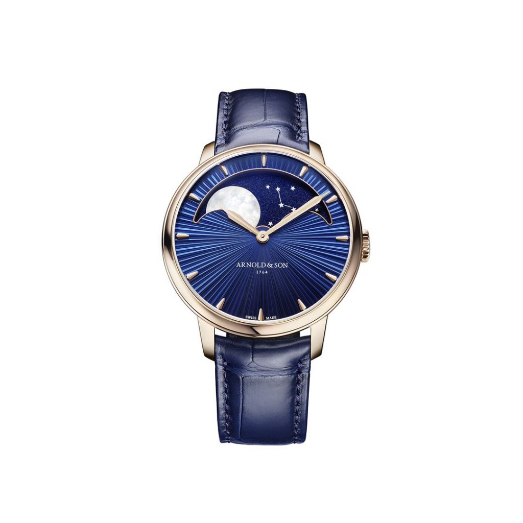 Perpetual Moon 41.5 Red Gold ／1GLBR.U01A.C200A ／錶徑41.5mm／自製機芯AS 1512，手動上鍊／時、分、月相，表背第二個月相／動力儲存90小時／定價1120700 。