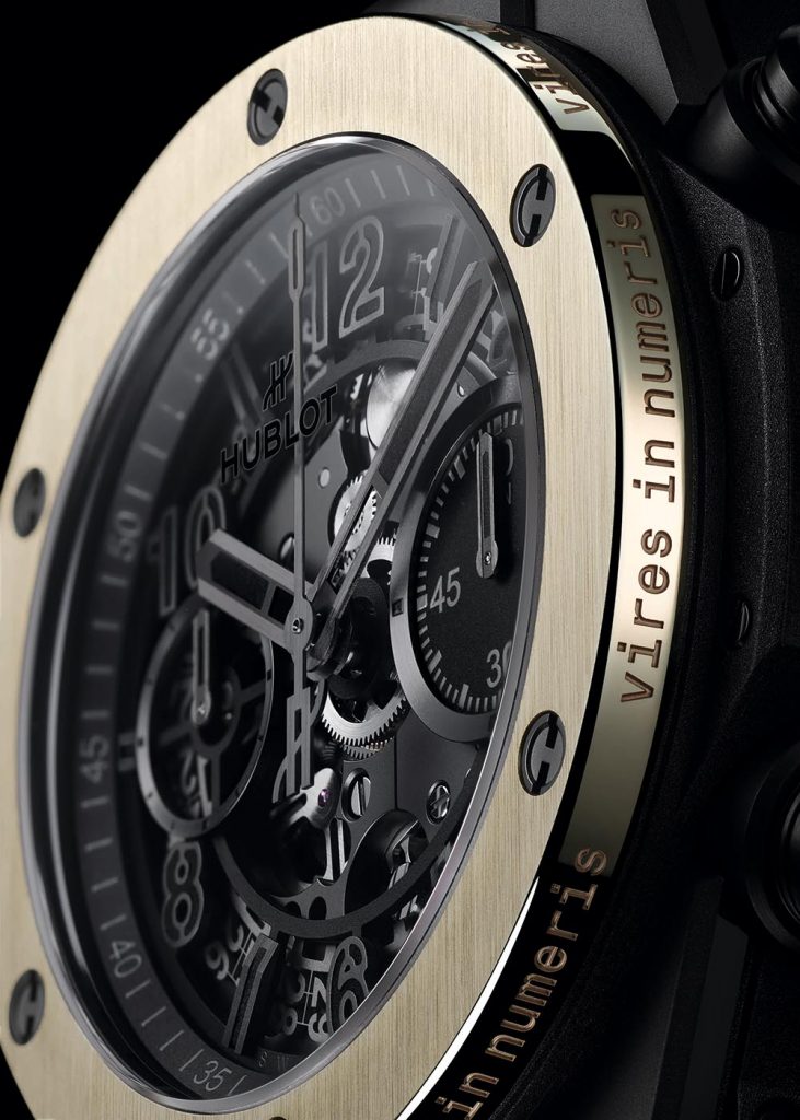 Hublot Big Bang Unico Ledger 琥珀金腕錶錶圈