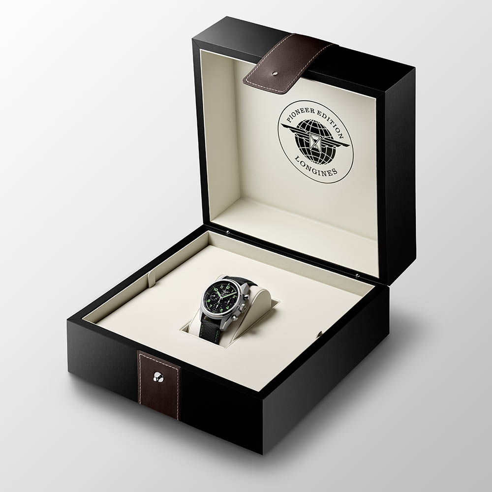 Longines 浪琴表SPIRIT先行者系列PIONEER EDITION鈦金屬計時腕錶L3.829.1.53.2 建議售價NT127900 5