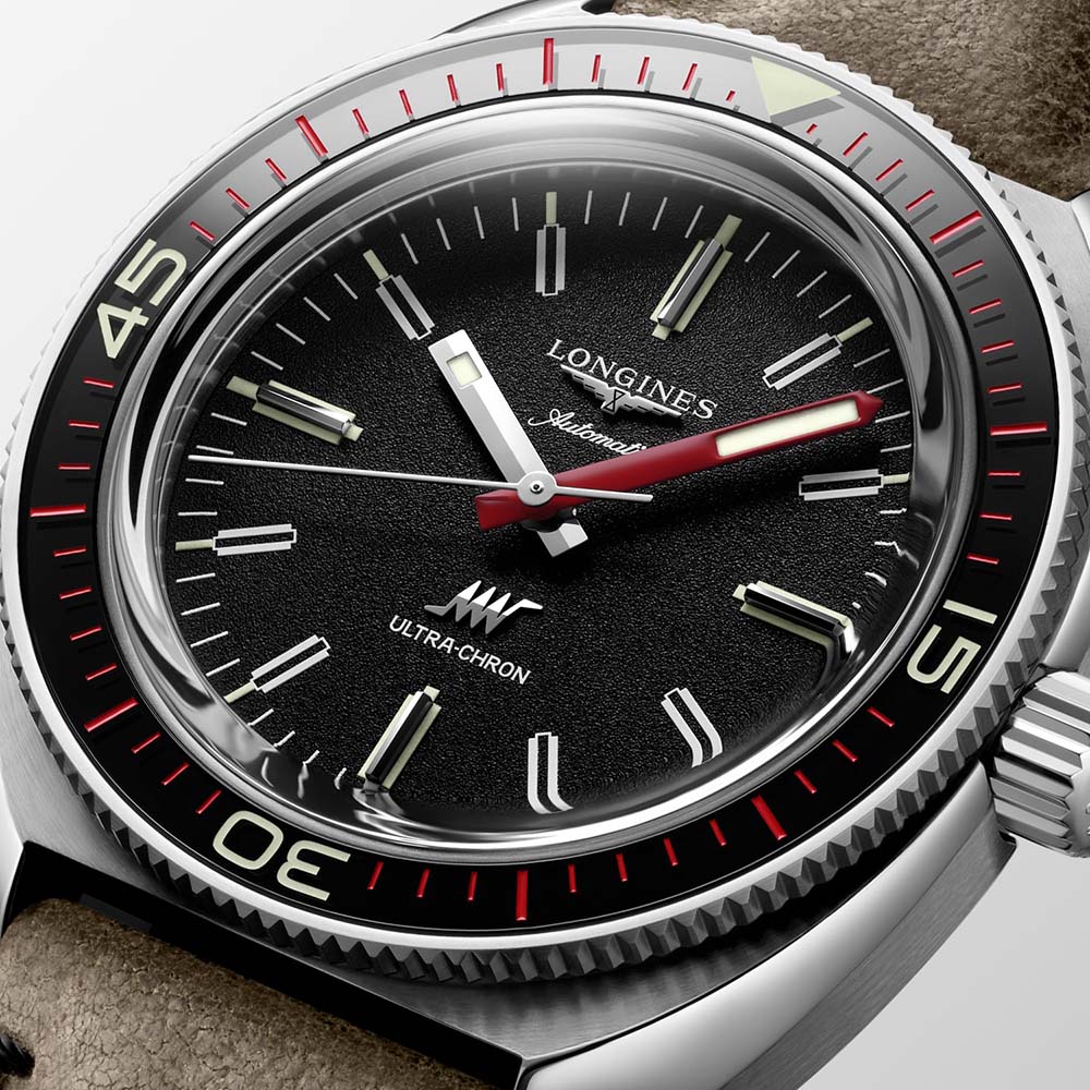 Longines 浪琴表Ultra Chron 超級天文台腕錶搭配皮革錶帶 5