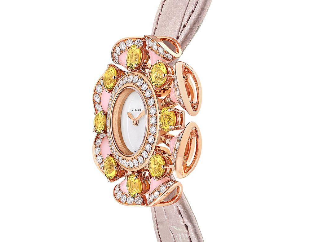 103635 BVLGARI Divas Dream系列蛋白石與黃水晶珠寶腕錶 參考售價：約新台幣1183000元 3
