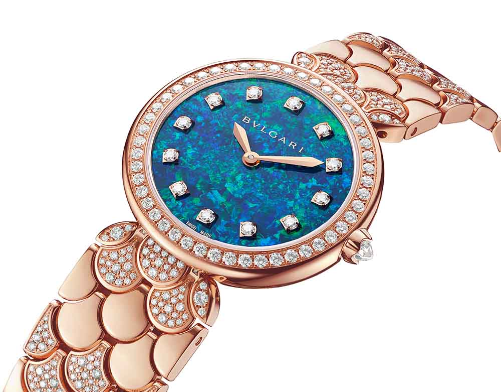 103646 BVLGARI Divas Dream系列蛋白石面盤珠寶腕錶 參考售價：約新台幣2154000元