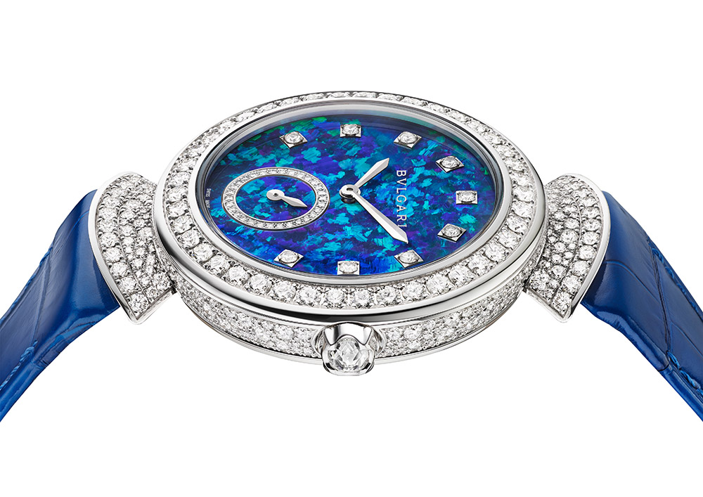 103668 BVLGARI Divas Dream超薄三問蛋白石面盤珠寶腕錶 參考售價：約新台幣 7130000元 3