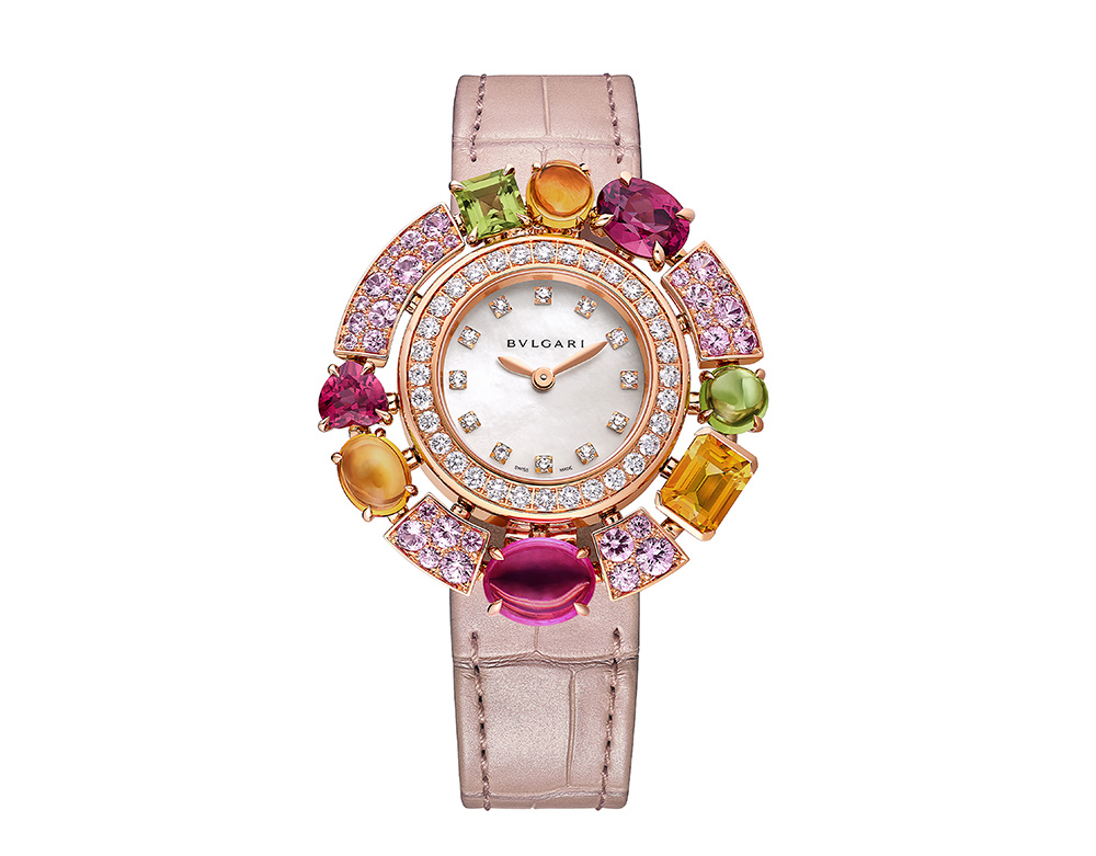 103713 BVLGARI Allegra系列粉紅剛玉珠寶腕錶 參考售價：約新台幣 870000元 4