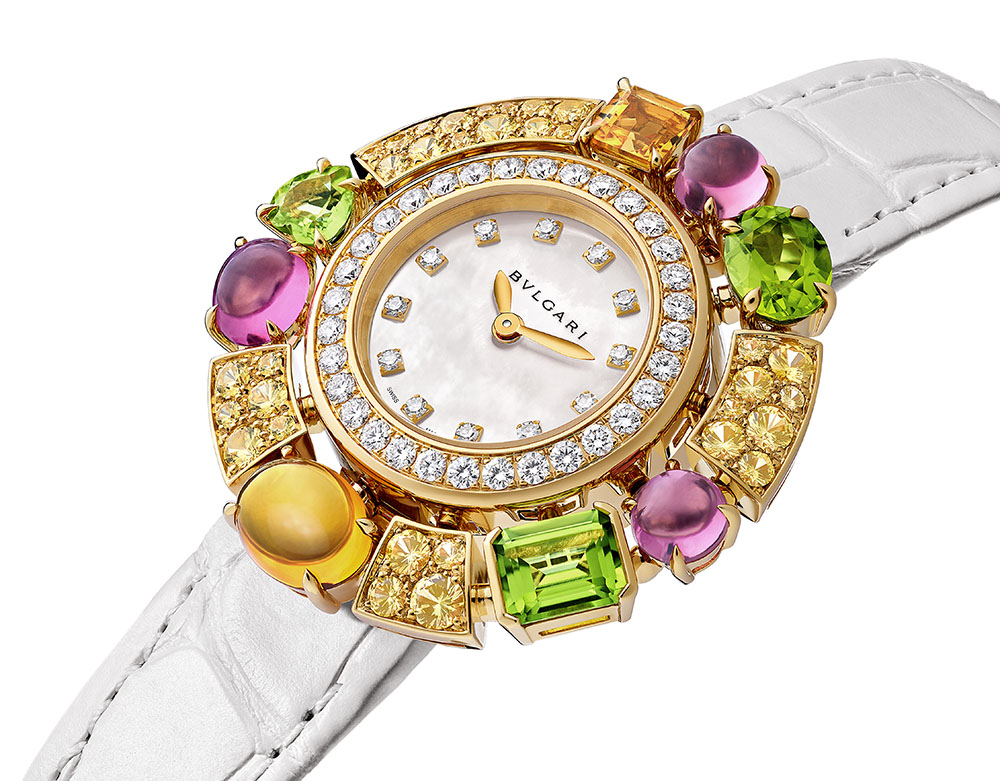 103714 BVLGARI Allegra系列黃色剛玉珠寶腕錶 參考售價：約新台幣 870000元 2