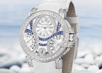 海瑞溫斯頓 海洋Ocean系列Diamond Waves 36毫米雙逆跳功能