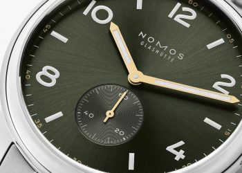 NOMOS Club Sport Automatik Limited Edition Green正面特寫圖