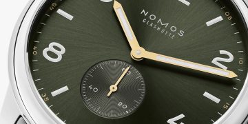 NOMOS Club Sport Automatik Limited Edition Green正面特寫圖