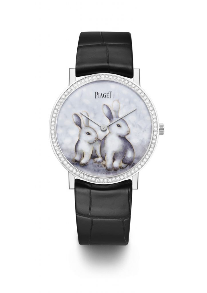 PIAGET Altiplano系列兔年生肖掐絲琺瑯工藝錶盤超薄手動上鍊腕錶，價格店洽 G0A47540