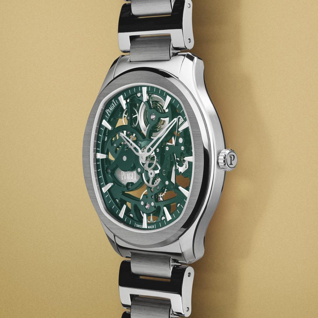 PIAGET Polo系列孔雀綠鏤空超薄精鋼腕錶，建議售價NT960000 G0A47008 情境圖3