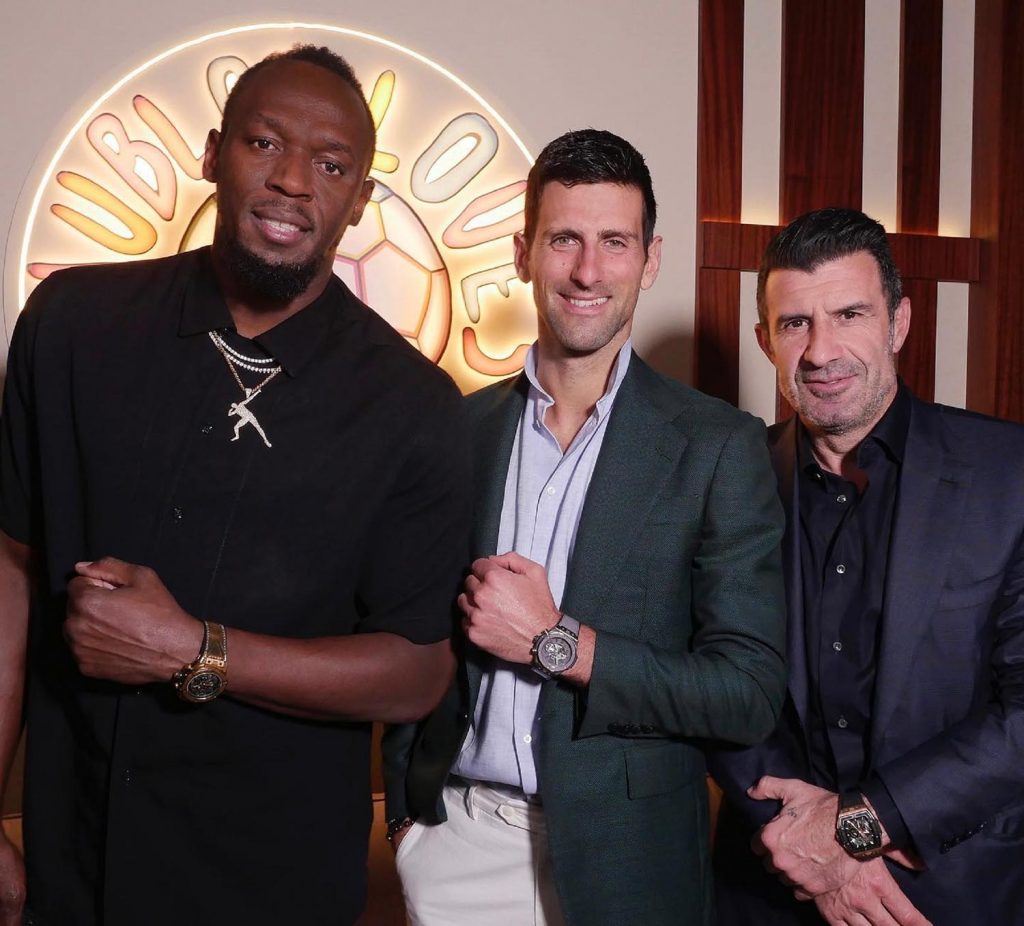 牙買加閃電Usain Bolt網球名將Novak Djokovic著名葡萄牙足球員 Luis Figo